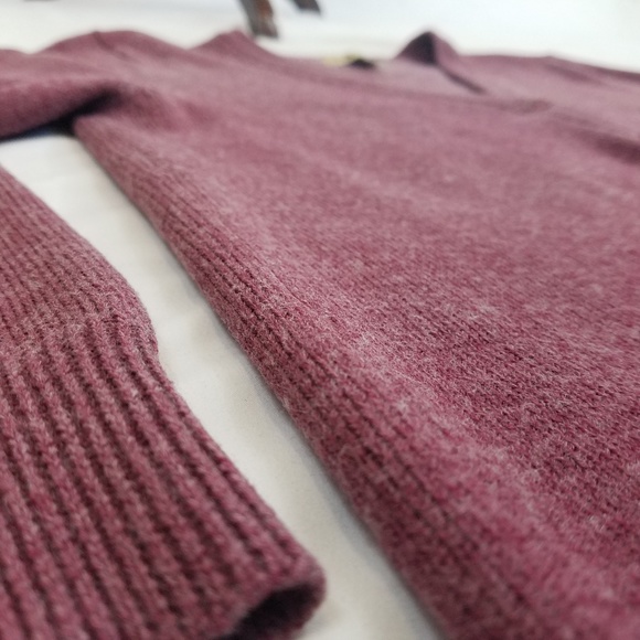 Woolrich cardigan button front wool pink purple L - Picture 5 of 7